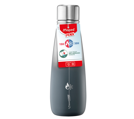 Borraccia Thermos Concept Adult - 500 ml - tritan - grigio - Maped Picnik - 871105 - 3154148711056 - DMwebShop