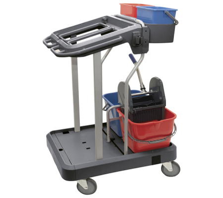 Carrello per le pulizie Uni-J 4.1 - multifunzione - 12 lt - 75 x 60 x 118 cm - Taxon - MULTIUNIJ411 - 8057960704921 - DMwebShop