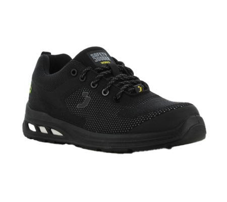 Calzatura bassa da lavoro Ecofitz S1P LOW - numero 38 - maglia riciclata - nero - Safety Jogger - ECOFITZS1P-BLK-38 - 5401124214666 - DMwebShop