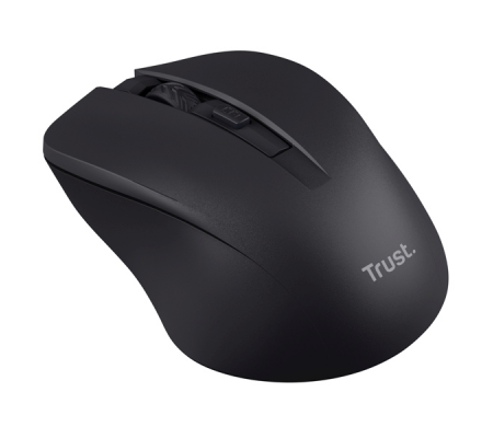 Mouse ottico silenzioso wireless Mydo - nero - Trust - 25084