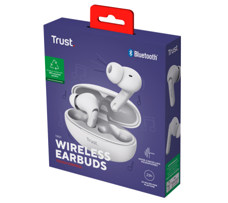 Cuffie bluetooth wireless YAVI - bianco - Trust - 25172