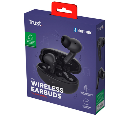 Cuffie bluetooth wireless YAVI - nero - Trust - 25296