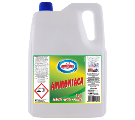 Ammoniaca classica - 5 lt - ammoniaca non profumata 5 litri - ammoniaca non profumata - Amacasa - 100504006498 - 8004393006498 - DMwebShop