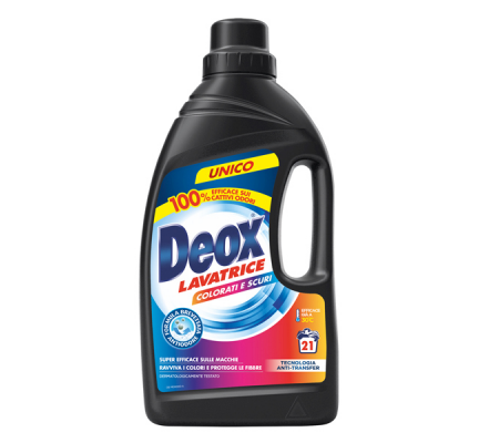 Detersivo lavatrice Colorati e Scuri - 1050 ml - Deox - M92572 - 8003650015686 - DMwebShop