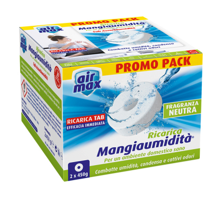 Ricarica tab Mangiaumidita' - neutra - 2 x 450 gr - conf. 2 pezzi - Air Max - D0090 - 8023779000905 - DMwebShop