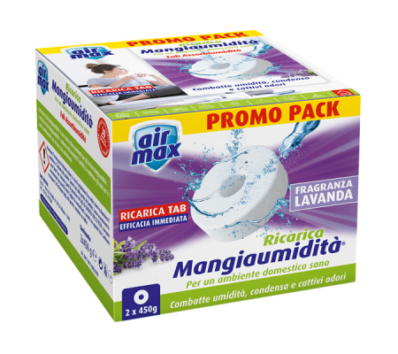 Ricarica tab Mangiaumidita' - lavanda - 2 x 450 gr - conf. 2 pezzi - Air Max - D0091 - 8023779000912 - DMwebShop