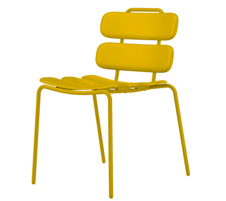 Seduta collettivita' Lemon - senza braccioli - giallo - Unisit - LEM/giallo - 8059513463057 - DMwebShop