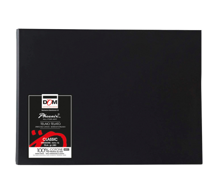 Tela pittura Classic - 18 x 24 cm - nero - Dom - 375/1824 - 8004957130829 - DMwebShop