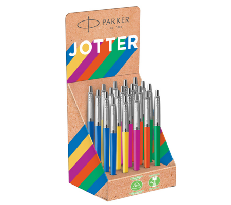 Penna a sfera Jotter Original Plastic - colori assortiti - expo 20 pezzi - Parker - 2190109 - 0113026981901093 - DMwebShop