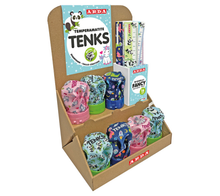 Temperamatite Tenks Fancy e Righe 16 cm - colori assortiti - 8003438032638 - DMwebShop