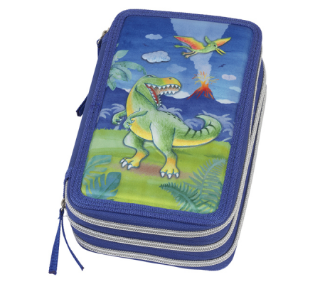 Astuccio 3 zip Dinosaur Edition - Faber Castell - 573041 - 4005405730411 - DMwebShop