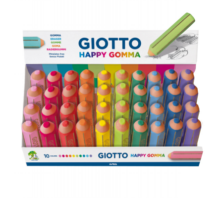 Happy Gomma - colori assortiti - Giotto - 233800 - 8000825021398 - DMwebShop