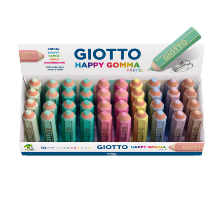 Happy Gomma Pastel - colori assortiti pastello - Giotto - 234000 - 8000825027888 - DMwebShop