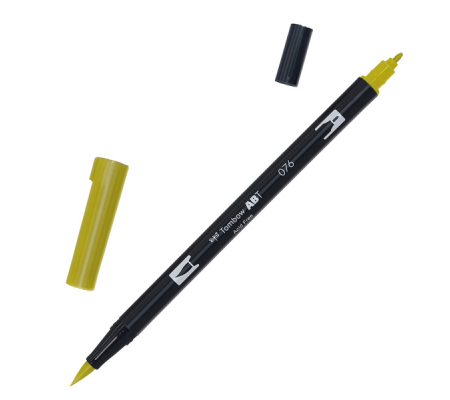 Pennarello Dual Brush N076 - green ochre - Tombow - PABT-076 - 4901991901191 - DMwebShop