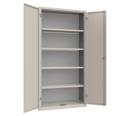 Armadio contenitore monoblocco - 100 x 45 x 200 cm - grigio chiaro - Armet - 740-00000000001 - DMwebShop