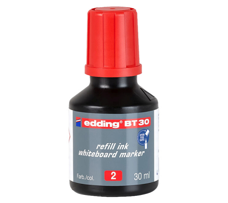 Inchiostro per marcatore lavagna E-28 - 30 ml - rosso - conf. 10 pezzi - Edding - 4-BT30002 - 4004764064267 - DMwebShop