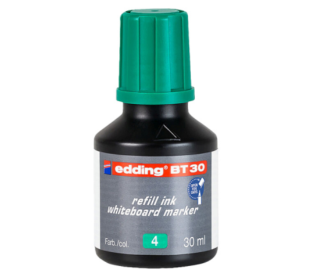 Inchiostro per marcatore lavagna E-28 - 30 ml - verde - conf. 10 pezzi - Edding - 4-BT30004 - 4004764064281 - DMwebShop