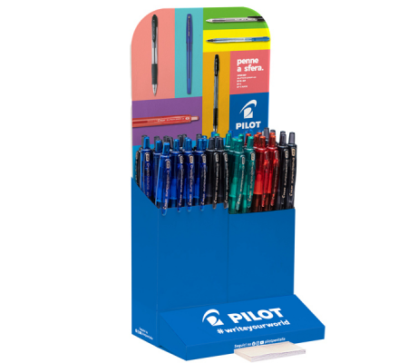 Penna a sfera Super Grip G - colori assortiti - expo 48 pezzi - Pilot - 009039 - 8014233009039 - DMwebShop