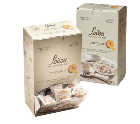 Dispenser biscotti Canestrello - 1250 gr - conf. 200 biscotti - Loison - 1000SD - 799729016187 - DMwebShop