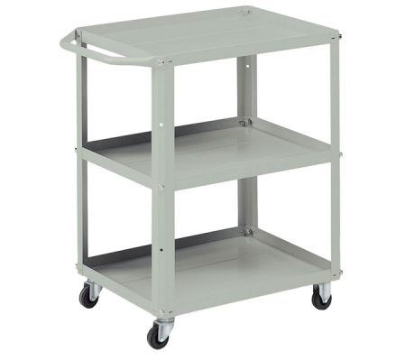 Carrello da lavoro - 3 vasche da 60 x 45 cm - 71 x 45 x 78 cm - grigio - Tecnotelai - C039 - DMwebShop