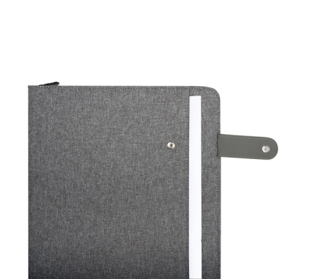 Portablocco Flap - tessuto - grigio - A4 - City Time - 61918