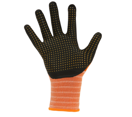 Guanti mechanical Safety Palmpro Xtraflex Prime 213 - taglia M - arancione-nero - Icoguanti - NNTDO213-M(7)