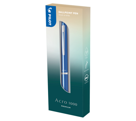 Penna a sfera scatto Acro 1000 - punta 1 mm - fusto azzurro - Pilot - 011252