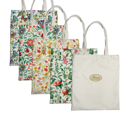 Shopper Nature Flowers - 42x38,5 cm - eco cotone - fantasie assortite - Pigna - 0233105 - 8005235214910 - DMwebShop