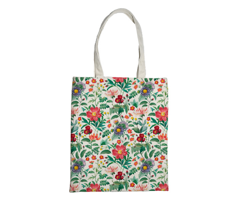 Shopper Nature Flowers - 42x38,5 cm - eco cotone - fantasie assortite - Pigna - 0233105