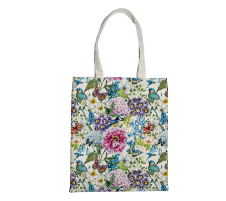 Shopper Nature Flowers - 42x38,5 cm - eco cotone - fantasie assortite - Pigna - 0233105