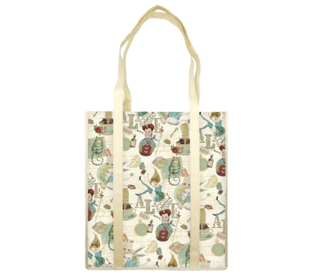 Shopper con manici - fantasia Alice - 35 x 40 x 8 cm - carta lavabile 100 gr - Kartos - 10235300 - 8009162377359 - DMwebShop