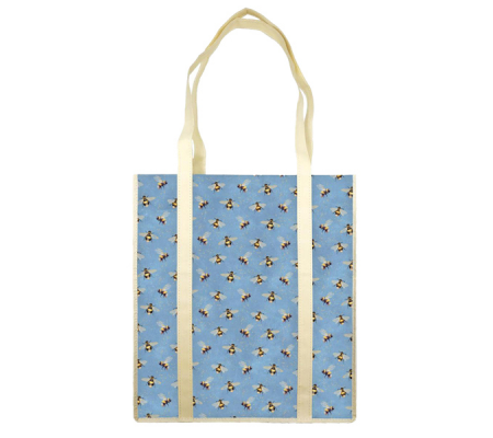 Shopper con manici - fantasia Bees - 35 x 40 x 8 cm - carta lavabile 100 gr - Kartos - 10235400 - 8009162377366 - DMwebShop