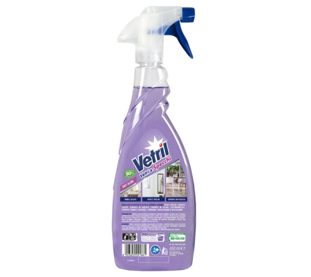 Vetri e specchi anti aloni - trigger 650 ml - Vetril - M2308