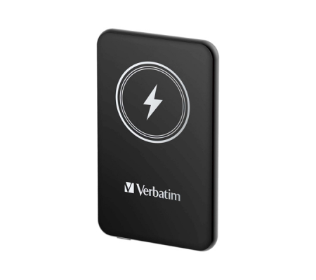 Power Bank Wireless Magnetico 5000 mAh - nero - Verbatim - 32240 - 023942322405 - DMwebShop