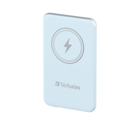 Power Bank Wireless Magnetico 5000 mAh - blu - Verbatim - 32242 - 023942322429 - DMwebShop