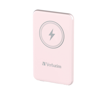 Power Bank Wireless Magnetico 5000 mAh - rosa - Verbatim - 32243 - 023942322436 - DMwebShop