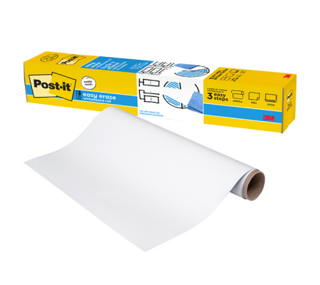 Lavagna cancellabile Easy Erase - in rotolo - 60,9 x 91,4 cm - bianco - Post-it - 7100299573 - 638060276624 - DMwebShop