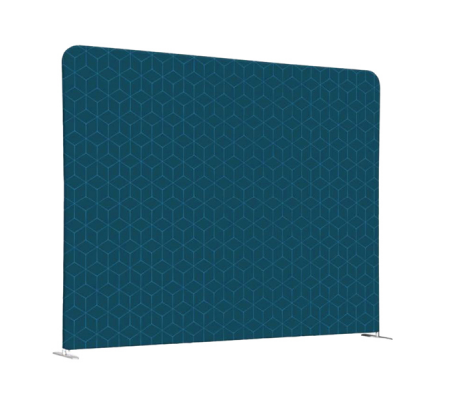 Divisorio in tessuto Wall Decor - 200 x H 150 cm - blu-rombi azzurri - DMwebShop