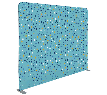Divisorio in tessuto Wall Decor - 200 x H 150 cm - azzurro-bolle - DMwebShop