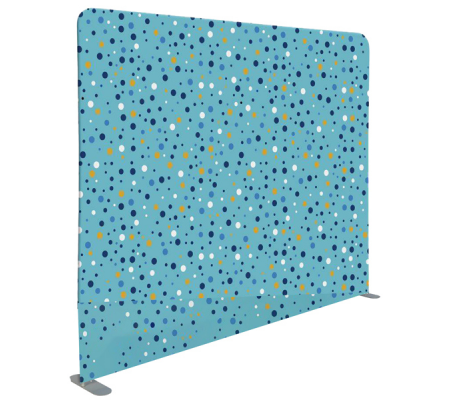 Divisorio in tessuto Wall Decor - 200 x H 150 cm - azzurro-bolle - Studio T - 1110133 - DMwebShop