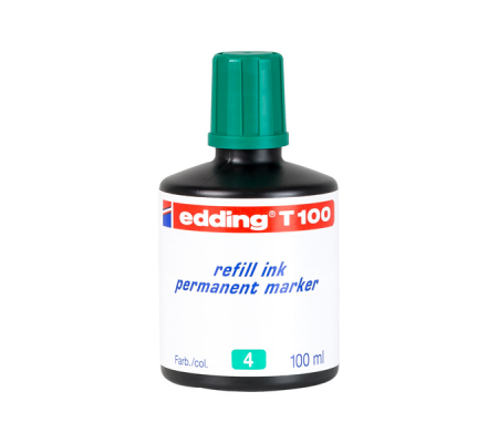 Inchiostro permanente per marcatori T100 - 100 ml - verde - Edding -  - 4004764024902 - DMwebShop
