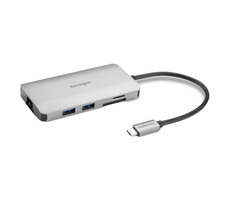 Hub - 8-in-1 USB-C - portatile senza driver - Kensington - K33820WW - 085896338208 - DMwebShop