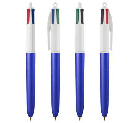 Penna sfera scatto multifunzione 4 Colors Glace' - punta 1 mm - colori assortiti - expo 40 pezzi - 520021 Bic