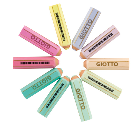 Happy Gomma Pastel - colori assortiti pastello - Giotto - 234000