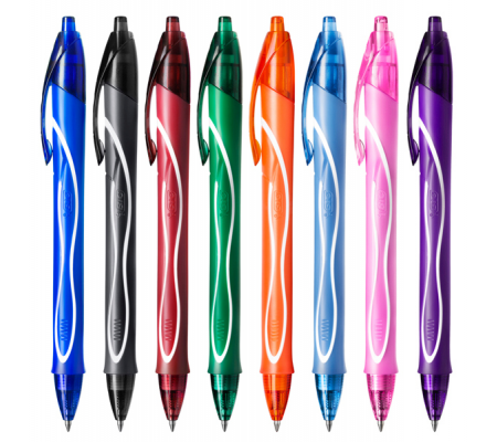 Penna a sfera Gelocity quick dry - punta 0,7 mm - colori assortiti - astuccio 10 pezzi - 972040 Bic