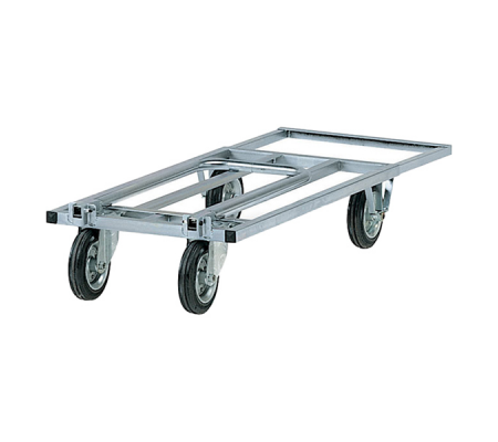 Carrello da lavoro - con manici pieghevoli - 250 kg - zincato - Tecnotelai - C037Z - DMwebShop