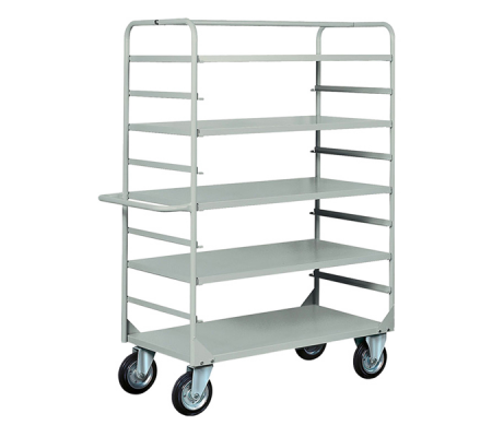 Carrello da lavoro - 4 piani estraibili - 132 x 67 x 177 cm - 450 kg - grigio - Tecnotelai - C060G - DMwebShop