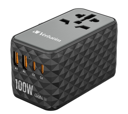 Adattatore da viaggio UTA-06 2x USB-C PD 100W & QC 4+-2x USB-A QC 3.0 - Verbatim - 32121 - 023942321217 - DMwebShop