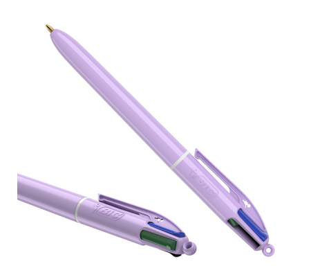 Penna sfera a scatto 4 Colori Pastel - 1 mm - conf. 12 pezzi - 3086123740297 - DMwebShop - 2