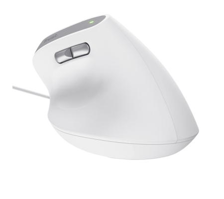 Mouse ergonomico Bayo II - con filo - bianco - Trust - 25397 - 8713439253979 - DMwebShop - 5